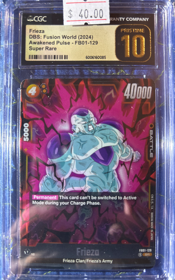 2024 Frieza DBS Fusion World Awakened Pulse FB01-129 Super Rare CGC 10 Pristine