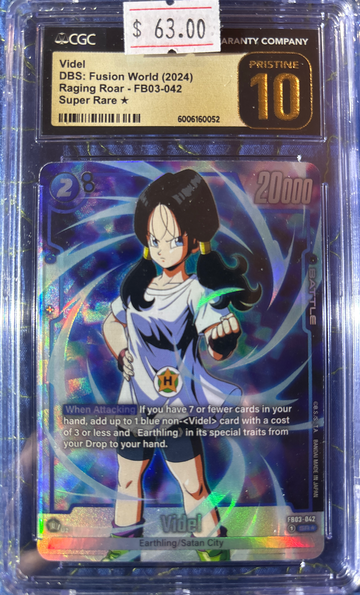 2024 Videl DBS Fusion World Raging Roar FB03-042 Super Rare* CGC 10 Pristine
