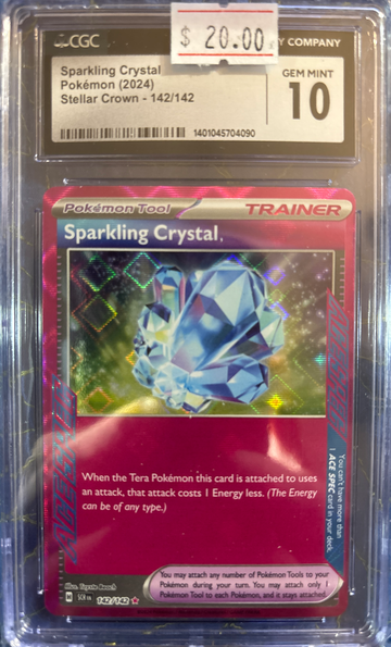 2024 Pokémon Sparkling Crystal Stellar Crown 142/142 CGC 10 Gem Mint