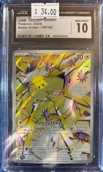 2024 Pokémon Joltik Stellar Crown 150/142 CGC 10 Gem Mint