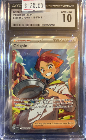 2024 Pokémon Crispin Stellar Crown 164/142 CGC 10 Gem Mint