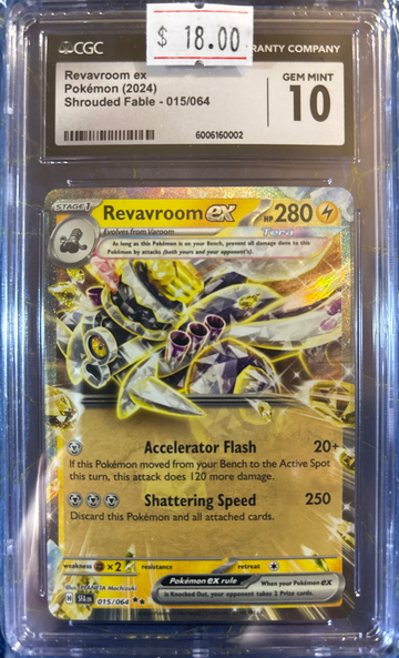 2024 Pokémon Revavroom ex Shrouded Fable 015/064 CGC 10 Gem Mint