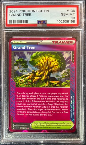 2024 Pokémon Grand Tree Stellar Crown 136/142 PSA 10 Gem Mint 