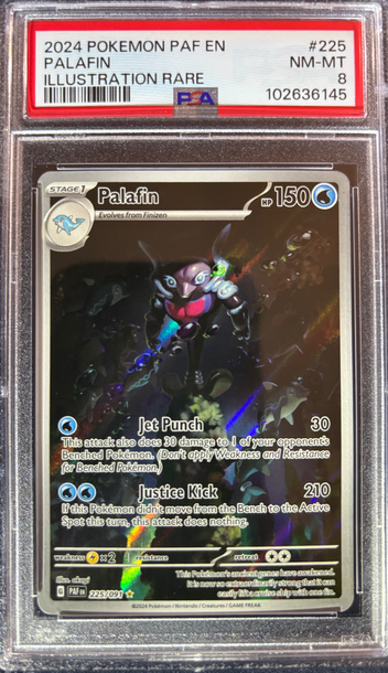 2024 Pokémon Palafin Paldean Fates 225/091 PSA 8 NM/MT 