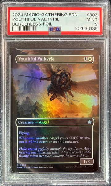 2024 Magic the Gathering Youthful Valkyrie Foundations U0303 PSA 9 Mint