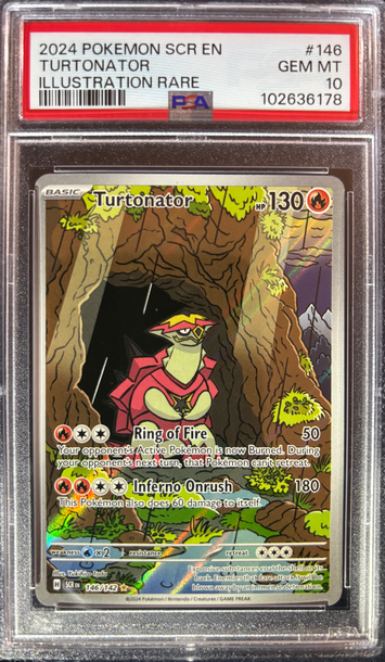 2024 Pokémon Turtonator Stellar Crown 146/142 PSA 10 Gem Mint 
