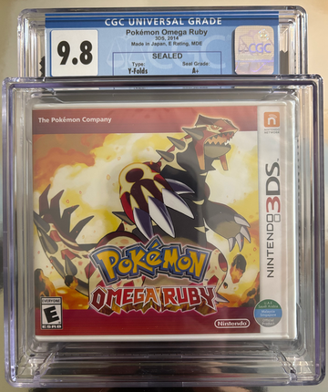 2014 Pokémon Omega Ruby Nintendo 3DS CGC 9.8