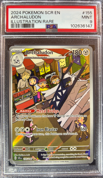 2024 Pokémon Archaludon Stellar Crown 155/142 PSA 9 Mint