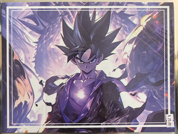 Dragon Ball Fan Art (Feat. Goku/Goku-Vegeta-Tarble) Double Sided Balsa Wood Framable Print