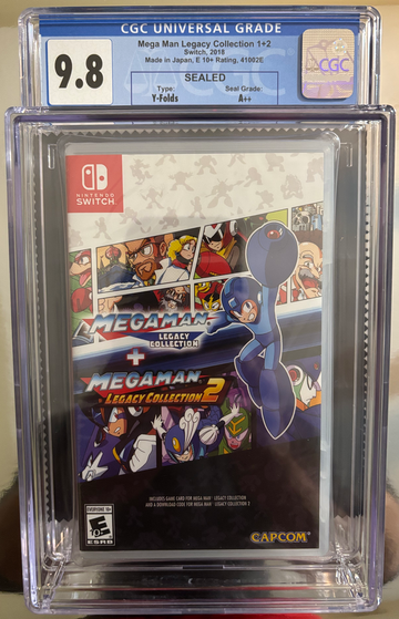 2018 Megaman Legacy Collections 1+2 Nintendo Switch CGC 9.8