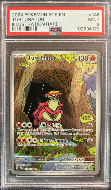 2024 Pokémon Turtonator Stellar Crown 146/142 PSA 9 Mint 
