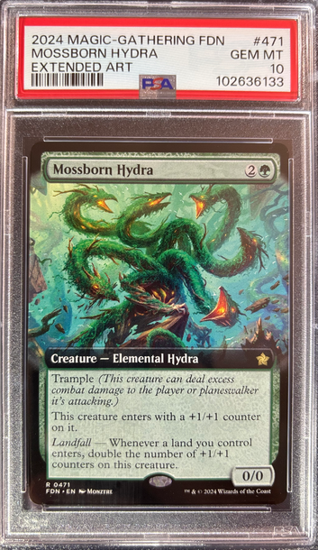 2024 Magic the Gathering Mossborn Hydra Foundations R0471 PSA 10 Gem Mint