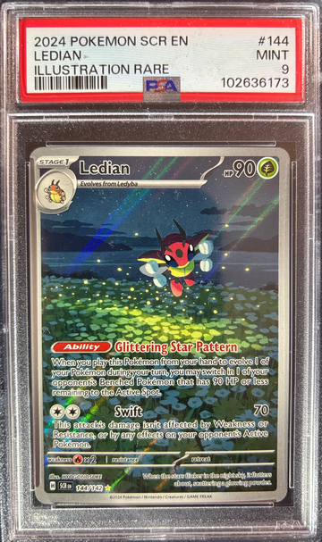 2024 Pokémon Ledian Stellar Crown 144/142 PSA 9 Mint 
