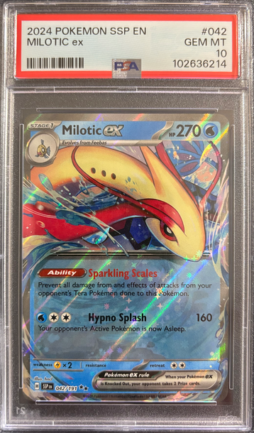 2024 Pokémon Milotic ex Surging Sparks 042/191 PSA 10 Gem Mint 