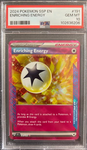 2024 Pokémon Enriching Energy Surging Sparks 191/191 PSA 10 Gem Mint 