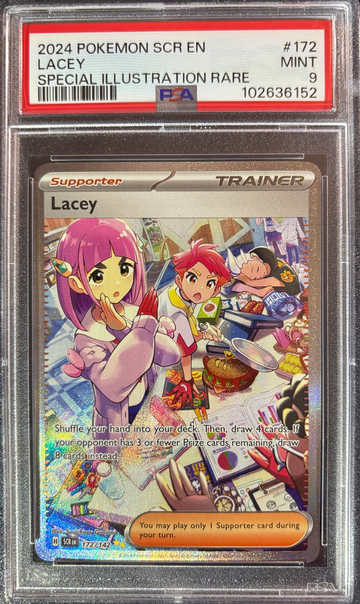 2024 Pokémon Lacey Stellar Crown 172/142 PSA 9 Mint