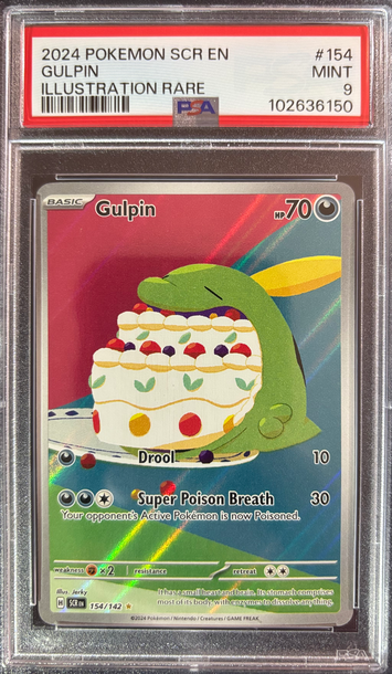 2024 Pokémon Gulpin Stellar Crown 154/142 PSA 9 Mint