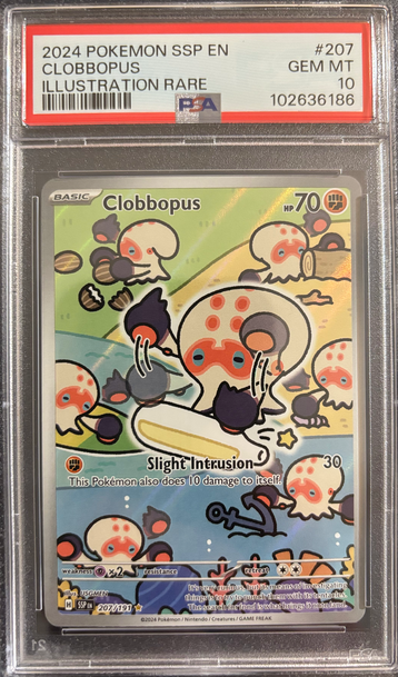 2024 Pokémon Clobbopus Surging Sparks 207/191 PSA 10 Gem Mint