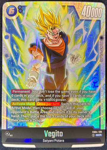 2024 Dragon Ball Super CCG Vegito Ultra Limit FB04-130 Secret Rare