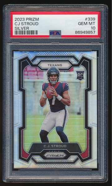 2023 Panini Prizm CJ Stroud Silver PSA 10