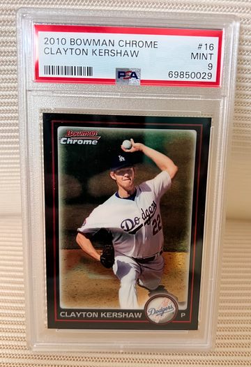 2010 Bowman Chrome CLAYTON KERSHAW #16 PSA 9 MINT 