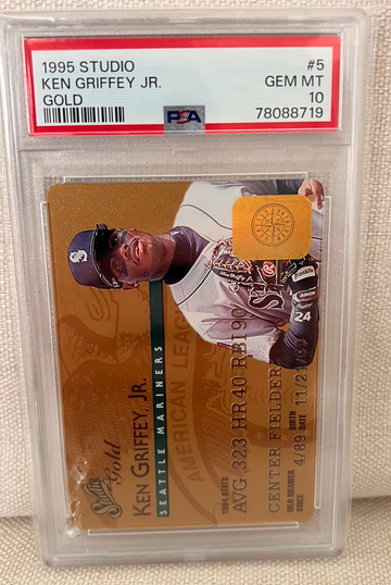 1995 Studio KEN GRiFFEY JR Gold #5 PSA 10
