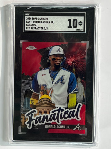 2024 Topps Chrome Ronald Acuna Fanatical Red 5/5