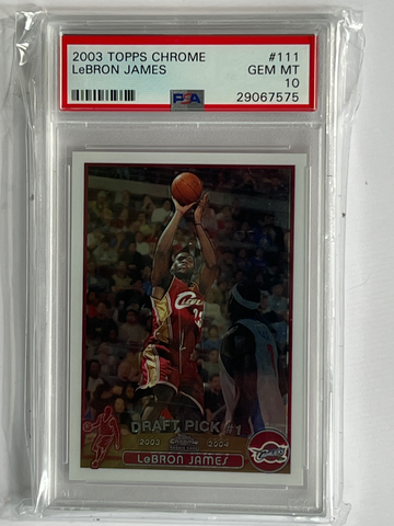 2003 Topps Chrome LeBron James RC