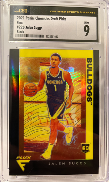 2021 Panini Chronicles draft picks Jalen Suggs Flux black CSG 9