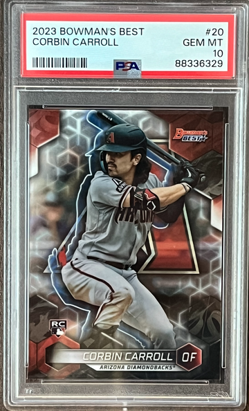 2023 Bowman's Best Corbin Carroll # 20 PSA 10