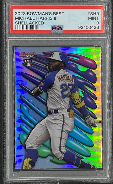2023 Bowman's Best Michael Harris II SH9 Shellacked PSA 9
