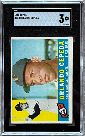1960 Topps baseball Orlando Cepeda SGC 3