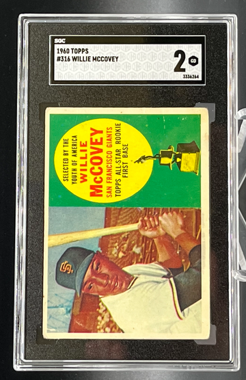 1960 Topps Willie McCovey # 316  SGC 2 rookie