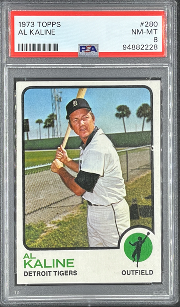 1973 Topps baseball # 280 Al Kaline PSA 8