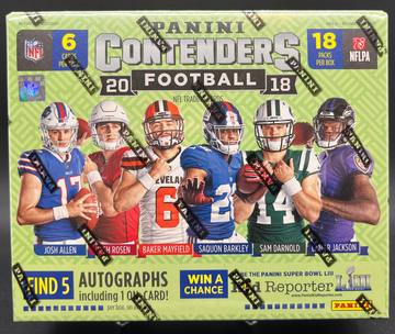 2018 Panini contenders football hobby box
