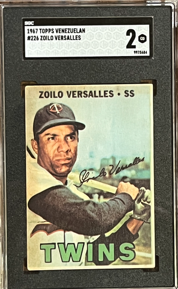 1967 Topps Venezuelan # 226 Zoilo Versalles SGC 2