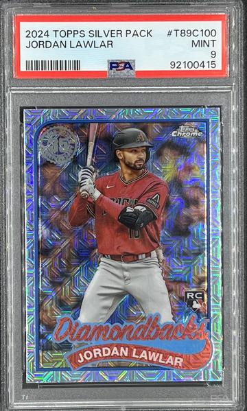 2024 Topps chrome silver pack Jordan Lawlar PSA 9