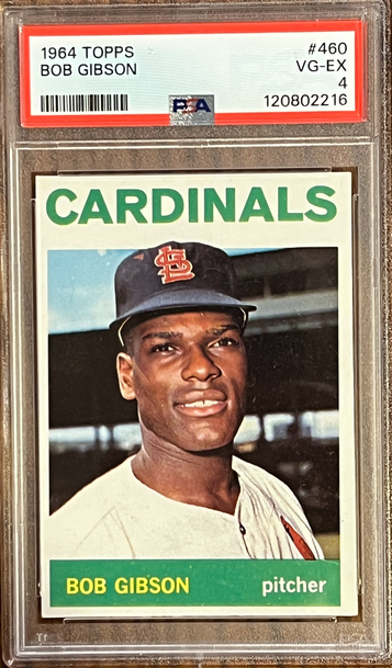 1964 Topps baseball # 460 Bob Gibson PSA 4