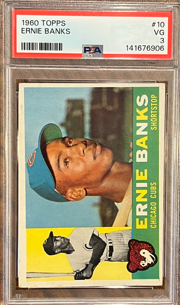 1960 Topps # 10 Ernie Banks PSA 3