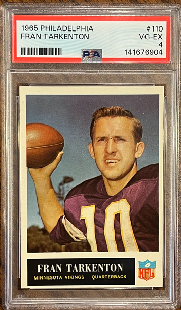 1965 Topps # 110 Fran Tarkenton PSA 4