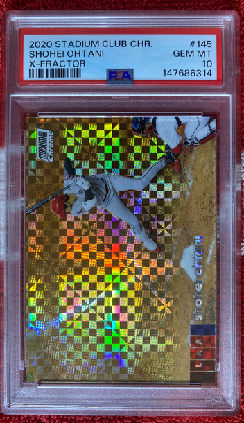 2020 Stadium Club Chrome Shohei Ohtani Xfractor Refractor PSA 10