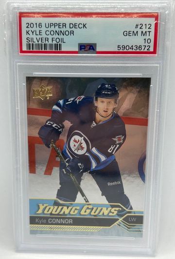 2016 Upper Deck Kyle Connor Silver Foil PSA 10