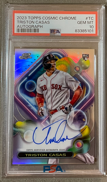 Triston Casas 2023 Topps Cosmic Chrome Auto Autograph Refractor PSA 10 Red Sox