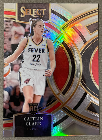 Caitlin Clark 2024 Panini Select WNBA Silver Prizm SP Premier Level Rookie RC