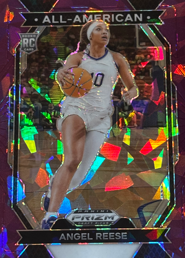 Angel Reese 2024 Panini Prizm Draft RC All-American Purple Ice /149 #6