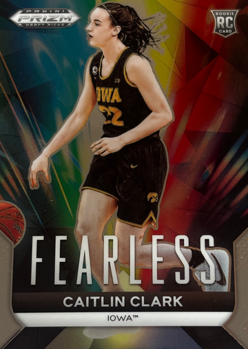 Caitlin Clark 2024 Panini Prizm Draft Basketball RC Rookie Fearless #27