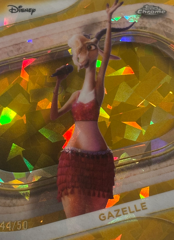 2025 Topps Chrome Sapphire Disney Gazelle Gold /50 #172