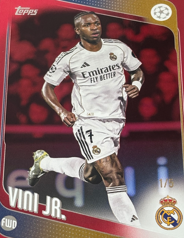 2025-26 Topps UEFA Club Competitions Vini Jr Red Foil #/5