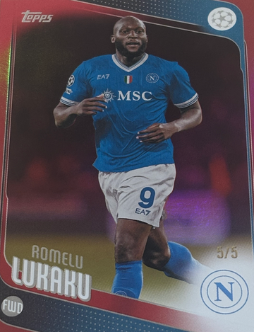 2025-26 Topps UEFA Club Competitions Romelu Lukaku Red Foil #/5