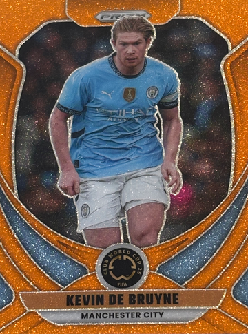 2025 Prizm Fifa Club World Cup KEVIN DE BRUYNE Orange Glitter /99